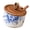 Chinese flowers, variant on Porcelain Salt Cellar with Lid and Spoon Pepper Bowl Seasoning Storage Container for Countertop Kitchen Tool