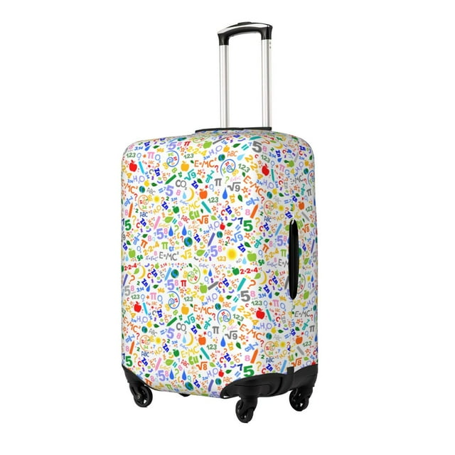 Bingfone Education And Science for Luggage Cover Washable Suitcase Cover Protector Anti-scratch Suitcase cover Fits 18-32 Inch Luggage-X-Large