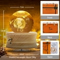 thumbnail image 5 of FORHVIPS 3D Crystal Ball Music Box with Projection LED Light and Rotating Wooden Base, Gift for Christmas,Birthday,Valentine's Day,Music Boxes for Women Mom Daughter (Dandelion), 5 of 7