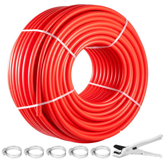 SKYSHALO PEX Tubing, 0.875 Inch by 500 Feet, Red PEX-B Hose, Non-O2 Barrier, Flexible for RV Sewage, Plumbing & Radiant Heat