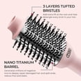 thumbnail image 6 of TYMO 4-in-1 Hair Dryer Brush, Blow Dryer & Volumizer with Oval Titanium Barrel, Pink, 6 of 8