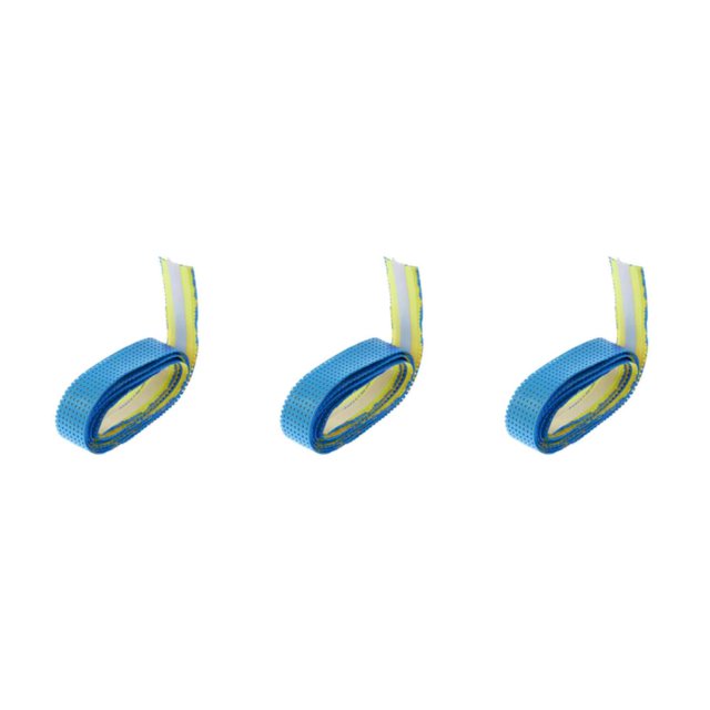 Transemion Anti Slip Racket Roll Tennis Handle Grip Wrap Tape Blue 110x2.5x0.2CM 3Set