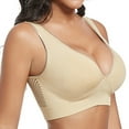 thumbnail image 4 of Siilsaa Woman Bra Women's Plus Size Signature Lace Unlined Underwire Bra Beige,XXXXXXL, 4 of 9