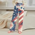 thumbnail image 5 of Womens 4th of July Pajama Pants Patriotic Star and Stripes Print Pj Pants Soft Sleepwear 4th of July Pants, 5 of 6