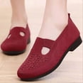 thumbnail image 2 of Wensltd Women Solid Color Breathable Knitted Ballet Flats Comfy Lightweight Round Toe Casual Walking Shoes, 2 of 6