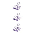 thumbnail image 2 of stanreset 1/2/3 20 Pieces Metal Paper Clip Anti-rust Unfading Solid Color Replacement Home Office File Examination Papers Clips Purple 19mm 3PCS, 2 of 6