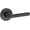 Bronze, variant on Baldwin Reserve HDTUBRCRR150 Half Dummy Handleset Right Hand Tube Lever and Contemporary Round Rose Satin Nickel Finish