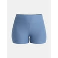 thumbnail image 5 of No Boundaries Faux Sueded Jersey Shorty Shorts, 3'' Inseam, Women's, 5 of 5