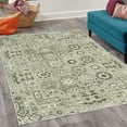 thumbnail image 2 of Vintage Decorative Rug, Bohemian Inspired Mandala Look Floral Ornaments in Octagon Cells Pattern, Quality Carpet for Bedroom Dorm and Living Room, 6 Sizes, Pale Green, by Ambesonne, 2 of 4