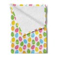 thumbnail image 2 of Easter Soft Flannel Fleece Throw Blanket, Greeting the Colorful and Fun Spring Season April Holiday Celebration with Food, Cozy Plush for Indoor and Outdoor Use, 50" x 60", Multicolor, by Ambesonne, 2 of 5