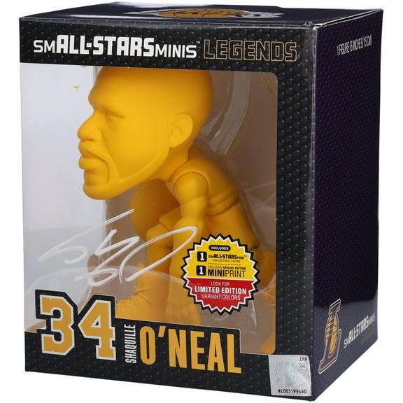 Shaquille O'Neal Los Angeles Lakers Autographed smALL-STARS Gold Chase Variant Minis 6" Vinyl Figurine - Fanatics Authentic Certified