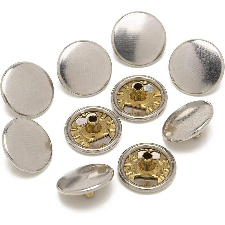 Detachable Retro Metal Buttons Snap Fastener Pants Pin - Temu