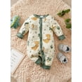 thumbnail image 3 of ATAIKU Baby Boys Long Sleeve Outfits Infant Cotton Romper Dinosaur Jumpsuit Newborn Baby Boy One Piece Coverall Spring 0-18M, 3 of 7