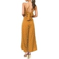 thumbnail image 2 of HLSOHJP Women's Polka Dot Wide Leg Jumpsuit Spaghetti Straps Bow Knot Strappy Playsuit Overalls Casual Loose Rompers, 2 of 6