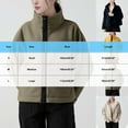thumbnail image 2 of Women's Fleece Zip Up Long-Sleeve Jackets Coat Stand Collar Pockets Outwear Casual Fuzzy Coats for Fall Winter, 2 of 3
