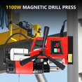 thumbnail image 3 of DSstyles Portable Electric Mag Drill Press - Powerful 2922lbf, 1100W, 1.6" Boring Diameter, Variable Speed, 550RPM., 3 of 8