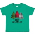 thumbnail image 3 of Inktastic Merry Christmas Plaid Trees Boys or Girls Toddler T-Shirt, 3 of 5