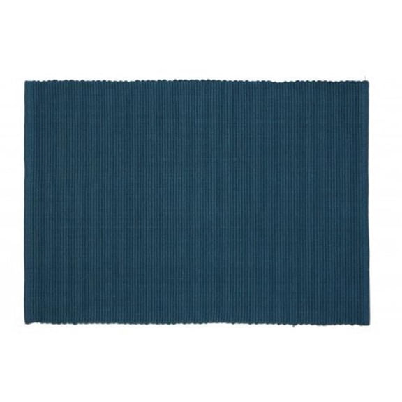 AG-01320S-4 19 in. Ribbed Placemats, Hunter Green - Set of 4
