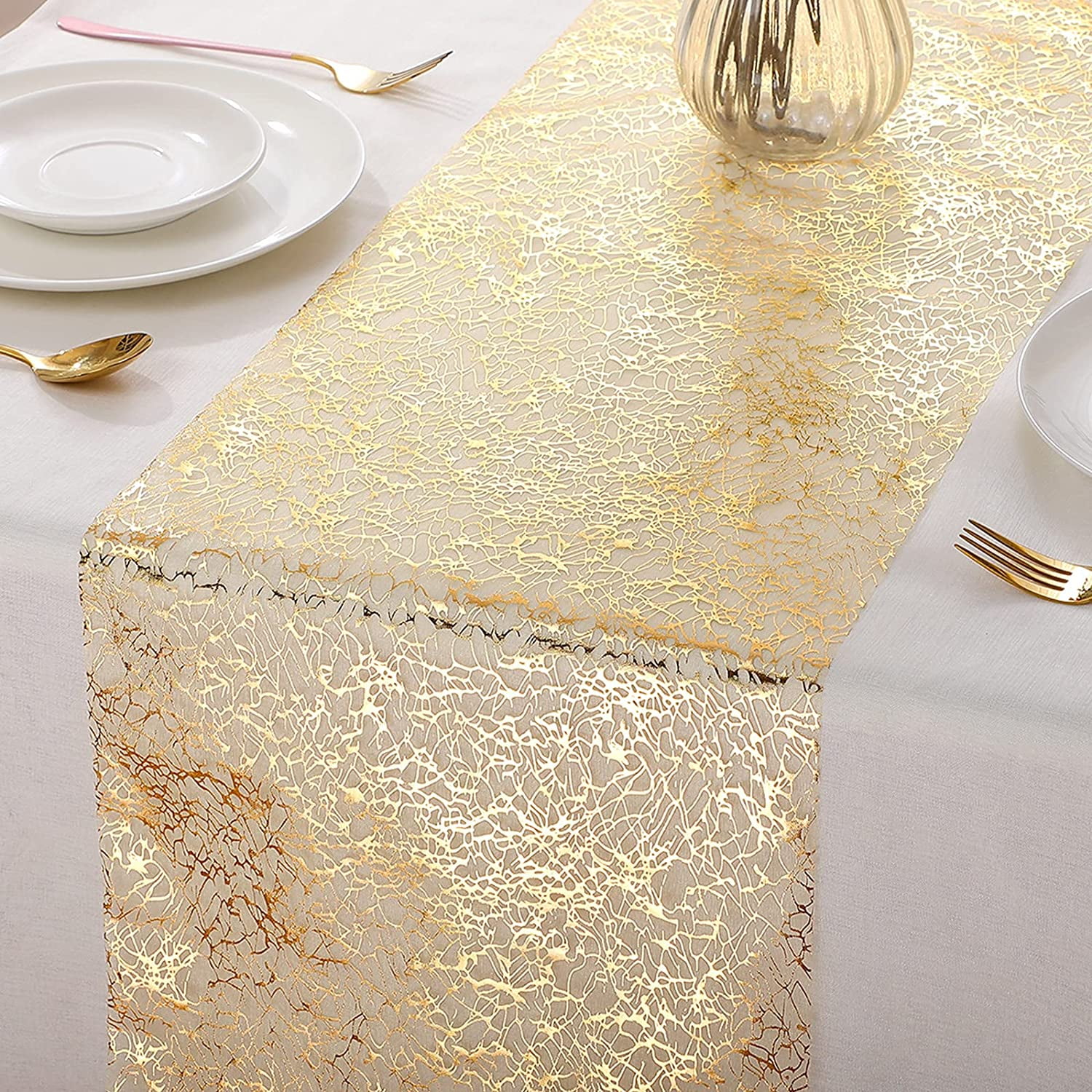 negative Musty pressure 3 Pieces Metallic Table Runner Gold Table Cloths Runner Glitter Metallic  Table Runner Roll Rectangle Polyester Wedding Table Decor for Centerpieces  Birthday Wedding Home Table Decor, 12 x 84 Inch - Walmart.com
