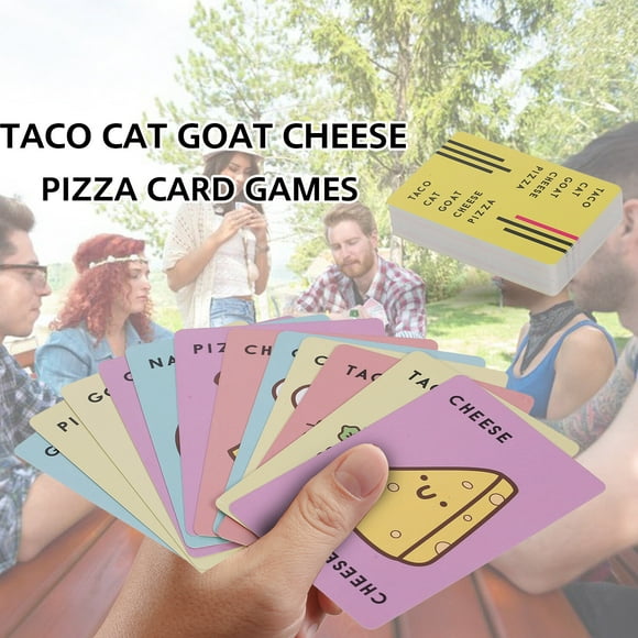 Yeacher Taco Cat Goat Cheese Pizza Card Games 10 Minutes Fast Table Card Games 3-8