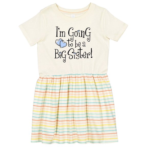 Inktastic Heart New Big Sister Girls Toddler Dress