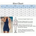 thumbnail image 2 of Vestido corto informal de mujer con cuello redondo y fruncido sin mangas 2021, 2 of 3