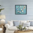 thumbnail image 3 of Stupell Industries Tropical Group of Surfers at Sea Black Floating Frame Canvas Art, 21 x 17, by LSR Design Studio, 3 of 8