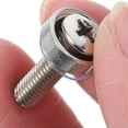 thumbnail image 3 of HEMOTON Stainless Steel Screws for Server Rack Mount and Cabinet Fastening Silver M5x20, 3 of 8