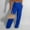 Blue-c, variant on Womens Solid Color Large Folding Bottom Pants Sports Pants Elastic Bottom Pants 2xl Track Pants Pant Suits for Women Casual