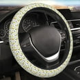 thumbnail image 3 of Lsque Lavender Flowers Ultra Soft Car Steering Wheel Cover for Women, Standard 15 inch Size for Truck Van SUV Auto, 3 of 8