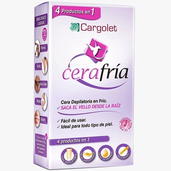 Cera En Frio Fria Para Depilar Depilatoria Cargolet Kit Envi Cargolet Depilacion