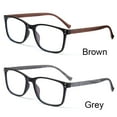 thumbnail image 3 of Fashion Women Men Vision Care Far Sight Eyewear Presbyopia Eyeglasses Anti-UV Blue Rays Reading Glasses GREY STRENGTH +1.00, 3 of 8