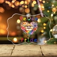 thumbnail image 3 of Peace Love Pride Persian with Rainbow Sunglasses LGBT LGBTQ+ Acrylic Benelux Ornament Cat Lover Kitten Owner Gifts Home Tree Decor - 01004, 3 of 4