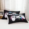 thumbnail image 3 of Erosebridal Gaming Duvet Cover Gamer Bedding Set White Video Game Gamepad Comforter Cover For Teens Bedroom Decor Colorful Tie Dye Modern Game Decor Queen (No Comforter), 3 of 3