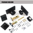 thumbnail image 5 of Matte Black Front Door Lock Set, Black Entry Door Knobs with Deadbolt Set Exterior Door Knob Door Handles with Key, 5 of 12