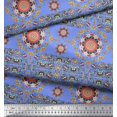 thumbnail image 2 of Soimoi Rayon Crepe Fabric Floral Mandala Print Fabric by The Yard 46 Inch Wide, 2 of 3