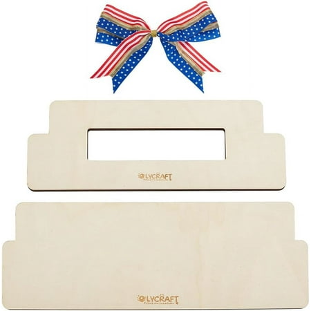 2Pcs 2 Styles Wood Bow Maker Templates Bowknot DIY Craft Tool Bow Making Tools Natural Wooden Craft Bow Makers for Ribbon Bow Making Hair Bows Gift Bows DIY Crafts