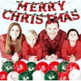 thumbnail image 6 of Christmas Decoration Party Supplies include Banner, Balloons, Tablecloth, Cupcake Toppers, Christmas Birthday Party Favors 40Pcs, 6 of 6