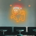 thumbnail image 3 of Craftnamesign Chow Chow Xmas Neon Light Up Wall Art For Dog Pet Christmas Decoration, 3 of 5
