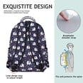 thumbnail image 5 of Elephant Print Backpack for Work - Waterproof Durable School Bookbag, Fashionable Laptop Backpack for College, Comfortable Straps, Cute Elephant Gift, 5 of 6