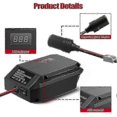 thumbnail image 4 of DC 18V to 12V Step-Down Converter for Milwaukee M18 18V Battery, Cigarette Lighter Adapter,Power Whe YY hwy, 4 of 5