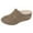 Khaki, variant on Orthopedic Slippers for Women Casual Stitching Furry Lined Wedge Heel Comfy Arch Support Warm Furry Lined Slip on House Shoes Khaki Size 8
