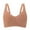 Brown, variant on Workout Bra for Women Everyday Bras Wireless Supportive Push-Up Full Coverage No Underwire Fit (Black, S)