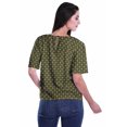 thumbnail image 4 of Moomaya Blouse d'Été Boho à Manches Courtes en Rayonne Imprimée pour Femmes, 4 of 5