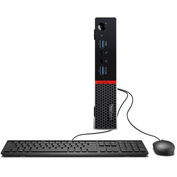Lenovo ThinkCentre M900 Tiny Desktop Computer, Intel Core i5-6500 3.2GHz, 16GB DDR4 RAM, 1TB SSD, WiFi, Bluetooth, Teclado y Mouse, Windows 10 Pro Inglés/Español/Francés (reacondicionado)