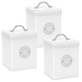 thumbnail image 2 of Atopoler 3 Pcs Kitchen Storage Jar,Metal Sealed Jar with Label Dried Fruit Grain Spices Canister,Kitchen Food Storage for Tea Coffee and Sugar, 2 of 10