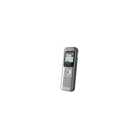 Philips - VoiceTracer Digital Voice Recorder 8GB DVT2050 - Light Silver & Black