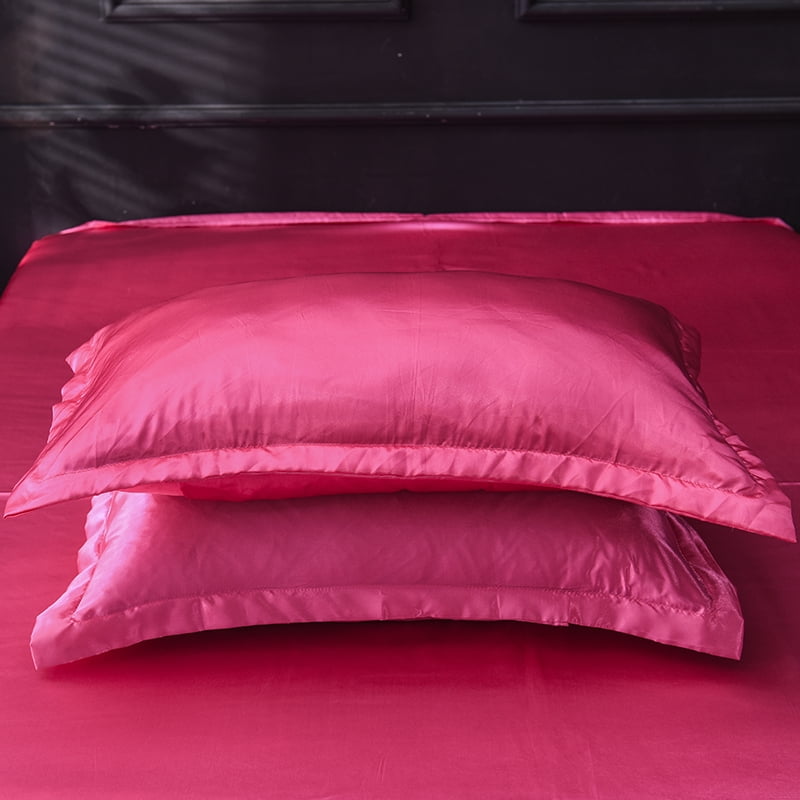 Details about   48x74cm Silk Satin Pillowcase Pillow Case For Bed Throw Comfortable Solid 2 pcs 
