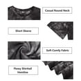 thumbnail image 6 of CASSIE LIZ Plus Size Tops 3X Summer Tie Dye Womens Shirts Black Round Neck Fashion Short Sleeve Tee Loose Fit Tunics Spring Oversized Blouses Casual Pullovers 3XL 22W 24W, 6 of 6