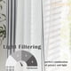thumbnail image 4 of Cortinas Jinchan, mezcla de lino a rayas, 214 cm de largo, color negro, 4 of 9